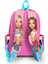Pembe Neon Mercan Fashion Girl Desenli Üç Bölmeli Sırt Çantası 23669 2