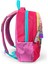Pembe Neon Mercan Fashion Girl Desenli Üç Bölmeli Sırt Çantası 23669 4