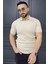 Erkek Polo Yaka Kendinden Çizgi Desenli Triko Tişört P-00015202 1