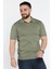 Erkek Polo Yaka Kendinden Çizgi Desenli Triko Tişört P-00015202 2