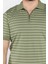 Erkek Polo Yaka Çizgi Desenli Yarım Fermuarlı Triko Tişört P-00015209 4