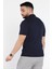 Erkek Polo Yaka Kendinden Çizgi Desenli Triko Tişört P-00015202 3