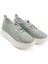 Kadın Su Yeşili Lastik Bağcıklı Comfort Hakiki Deri Sneaker 2