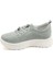 Kadın Su Yeşili Lastik Bağcıklı Comfort Hakiki Deri Sneaker 3