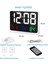 Dijital Uzaktan Duvar Saati Renkli Hd LED Ekran 25 x 16 cm Tarih Gün Sıcaklık Alarm USB 1