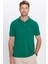 Erkek 5'li Paket Haki-Su Yeşili-Koyu Yeşil-Yeşil-Çağla Slim Fit Pamuklu Düz Pike Polo Yaka Tişört 3