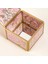 Fagu Cam Dekoratif Kutu 8X8X6 cm Pembe 4