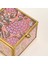 Fagu Cam Dekoratif Kutu 8X8X6 cm Pembe 5