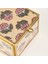 Fagu Cam Dekoratif Kutu 8x8x6 Cm Pembe - Yeşil 5