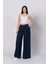Trend Model Pile Detay Yüksek Bel Cepli Bol Paça Pantolon 30221 4