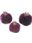 3'lü Mor Renk Polyester Nar Biblo Seti ( Büyük 10CM, Orta 8cm, Küçük 6cm) Meyve Gerçekçi Obje 1