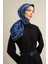 Geometrik Desenli Saf İpek Twill Eşarp 9331 85 2