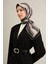Klasik Desenli Saf İpek Twill Eşarp 9333 83 2