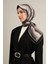 Klasik Desenli Saf İpek Twill Eşarp 9333 83 3