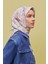 Geometrik Desenli Saf İpek Twill Eşarp 9354 03 1