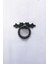 Pirinç Döküm Oksit Siyah Rengi 7 cm Sallantılı/sarkaç Halka Kulp 1