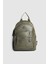 Kadın Nales Donma Suni Deri Sırt Çantası Haki Yeşil 2