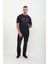 Erkek Likralı Regular Fit Lacivert Jean Pantolon 3