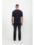Erkek Likralı Regular Fit Lacivert Jean Pantolon 5