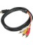 HDMI - Rca Kablosu 1080P HDMI Erkek - 3 Rca S-Video Av Ses Kablosu Kordon Adaptörü Tv Hdtv DVD Için (Yurt Dışından) 1