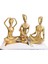 09 cm -18 cm Ebatlarında Kırılmaz Polyester,3 Lü Yoga Yapan Kızlar Biblosu 7