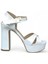 Bride Platform Kalın Topuk Beyaz Kadın Ayakkabı - Elegant Heights 1