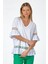 Oversize V Yaka Dantelli Kadın T-Shirt - Günlük Stil 3