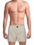 Poplin Erkek Boxer Koyu Krem Çizgili 1
