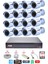16 Lı Gece Renkli Görüş Güvenlik Kamerası Full Hd-Su Geçirmez Güvenlik Kamerası Seti 320GB 2