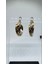 Stainless Steel Gold&silver 3'lü Sarmal Halka Küpe 2