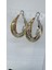 Stainless Steel Gold&silver 3'lü Sarmal Halka Küpe 4