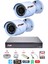 2 Li Gece Renkli Görüş Güvenlik Kamerası Full Hd-Su Geçirmez Güvenlik Kamerası Seti 500GB 2