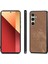 Samsung Galaxy S24 Kılıf Darbeye Dayanıklı Ince Retro Deri Telefon Arka Kapak-Kahverengi (Yurt Dışından) 2