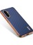 Samsung Galaxy A36 5g Kılıf Elektro Kaplama Karbon Fiber Doku Pu+Tpu Telefon Kapağı-Mavi (Yurt Dışından) 5