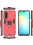 Samsung Galaxy A26 5g Kılıf Pc+Tpu Halkalı Koruyucu Telefon Kılıfı Kickstand-Kırmızı (Yurt Dışından) 5