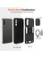Samsung Galaxy A56 5g Kılıf Slide Camshield Kickstand Pc+Tpu Telefon Kapağı-Siyah (Yurt Dışından) 5