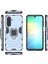 Samsung Galaxy A26 5g Kılıf Pc+Tpu Halkalı Koruyucu Telefon Kılıfı Kickstand-Mavi (Yurt Dışından) 5