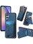 Samsung Galaxy A54 5g Kılıf Baskı Desenli Kart Tutucu Kickstand Deri Arka Kapak-Mavi (Yurt Dışından) 1
