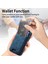 Samsung Galaxy A54 5g Kılıf Baskı Desenli Kart Tutucu Kickstand Deri Arka Kapak-Mavi (Yurt Dışından) 4