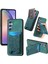 Samsung Galaxy A54 5g Kılıf Baskı Desenli Kartlık Kickstand Deri Arka Kapak-Yeşil (Yurt Dışından) 1