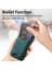 Samsung Galaxy A54 5g Kılıf Baskı Desenli Kartlık Kickstand Deri Arka Kapak-Yeşil (Yurt Dışından) 4