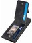 Samsung Galaxy S25 Ultra Kılıf Deri Telefon Arka Kapak Fermuarlı Kart Tutucu Kickstand-Siyah (Yurt Dışından) 3