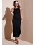 Slim Fit Yırtmaç Detaylı Midi Boy Elbise Bayan Elbise 5866224 3