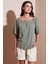 Güpürlü Regular Fit Kare Yaka Bluz Bayan Bluz 5869003 1