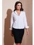 Pamuklu Slim Fit Klasik Yaka Gömlek Bayan Gömlek 6777423 1
