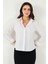 Pamuklu Slim Fit Klasik Yaka Gömlek Bayan Gömlek 6777423 5