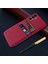 Samsung Galaxy A16 4g/5g Kılıf Bezi + Çift Kart Yuvalı Sert Pc Telefon Kapağı - Kırmızı (Yurt Dışından) 5