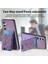 Samsung Galaxy A54 5g Kılıf Baskı Desenli Kart Tutucu Kickstand Deri Arka Kapak-Mor (Yurt Dışından) 5