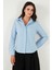 Pamuklu Slim Fit Klasik Yaka Gömlek Bayan Gömlek 6777423 4