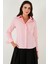 Pamuklu Slim Fit Klasik Yaka Gömlek Bayan Gömlek 6777423 4